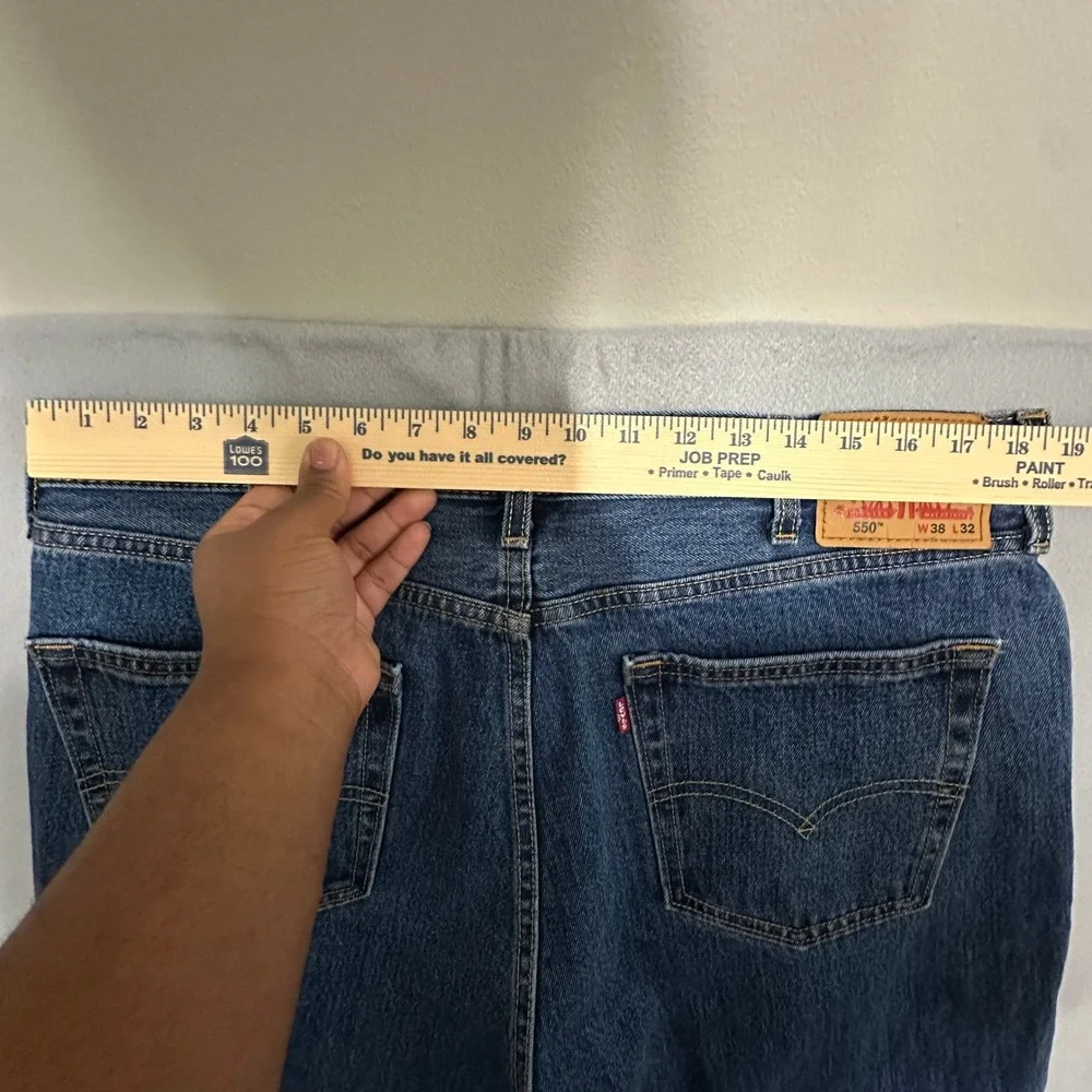 Levis‎ 550 Relaxed Fit Tapered Leg Blue Denim Jeans Mens 38x32 Medium Wash Y2K